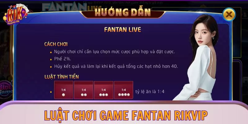 Luật chơi game Fantan RIKVIP